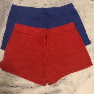 2 pair XL stretchy shorts